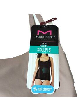Maidenform Flexees Sculpt Ultra Firm Nude Cami Tank Top Women’s Size Small NWT